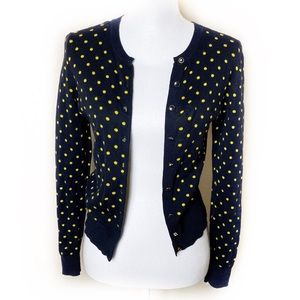 Banana Republic Navy & Lime Cardigan